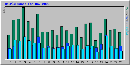 Hourly usage for May 2022